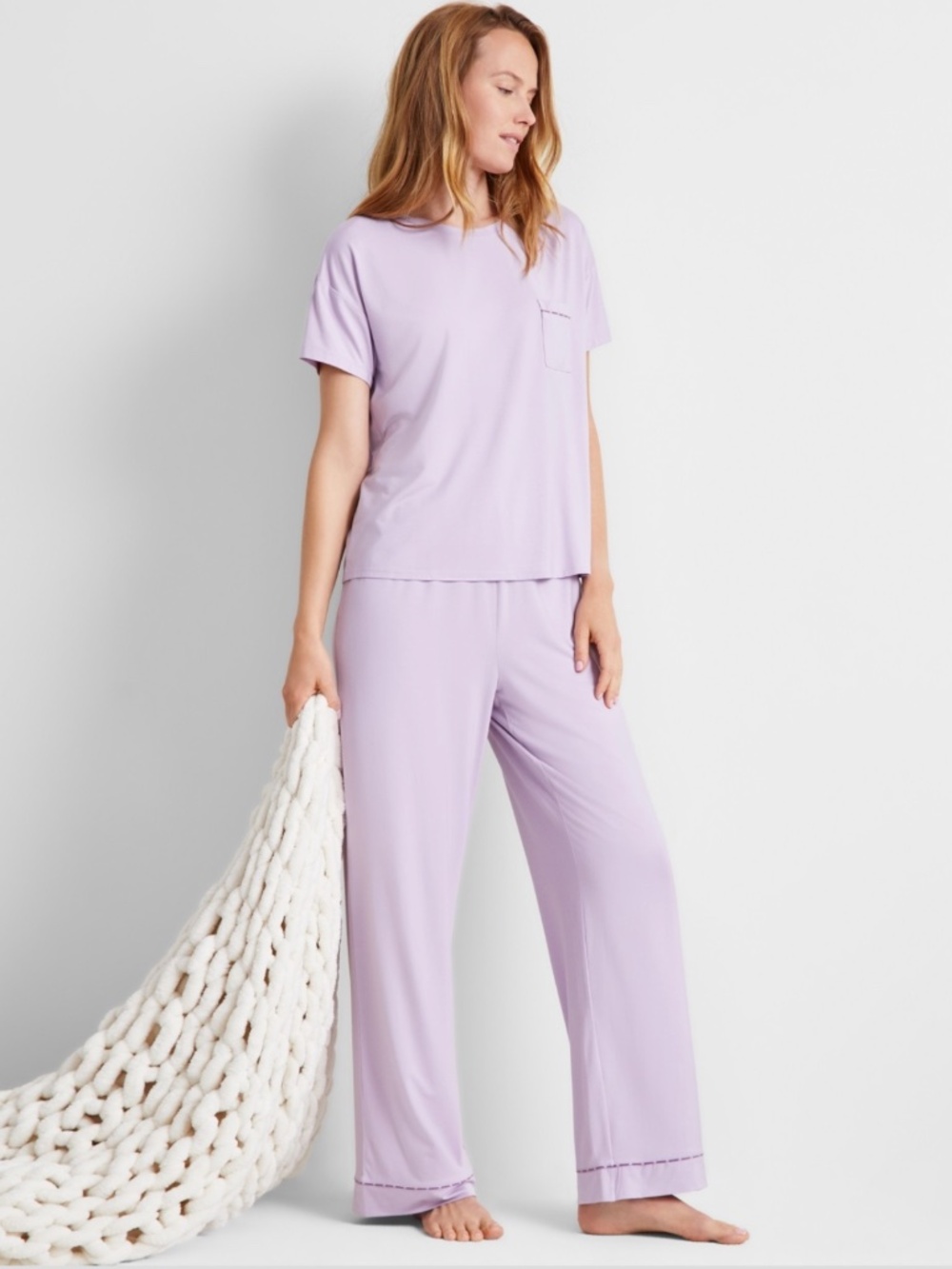 State of Day Women's 2-Piece Fluid Knit Pajama Set – Frost Bite – XXL – NWT - Picture 3 of 4